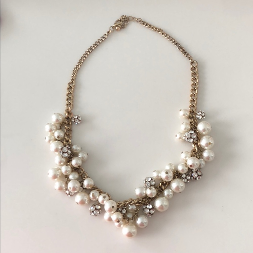 Pearl& gems necklace
